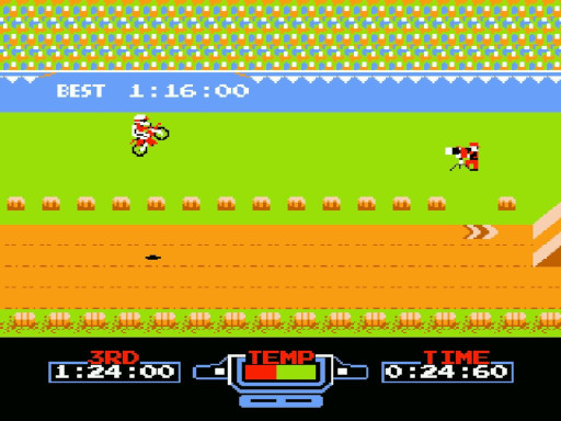 Excitebike Game Image Excitebike Game